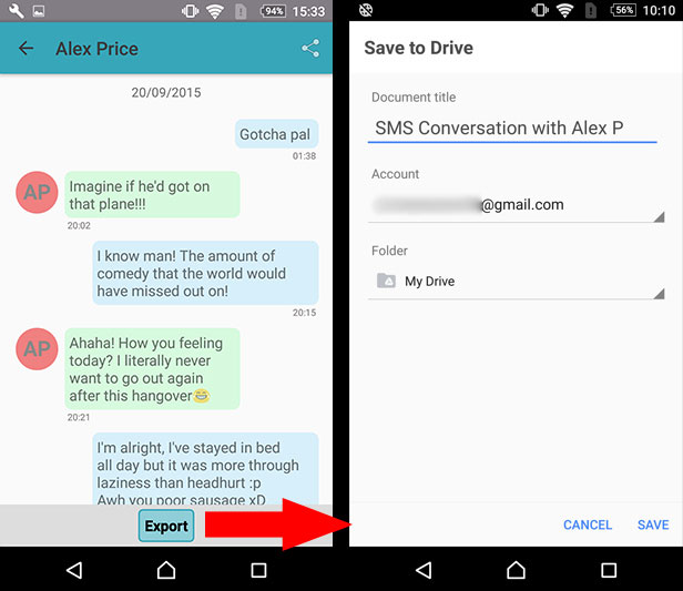 android transfer text messages to new phone
